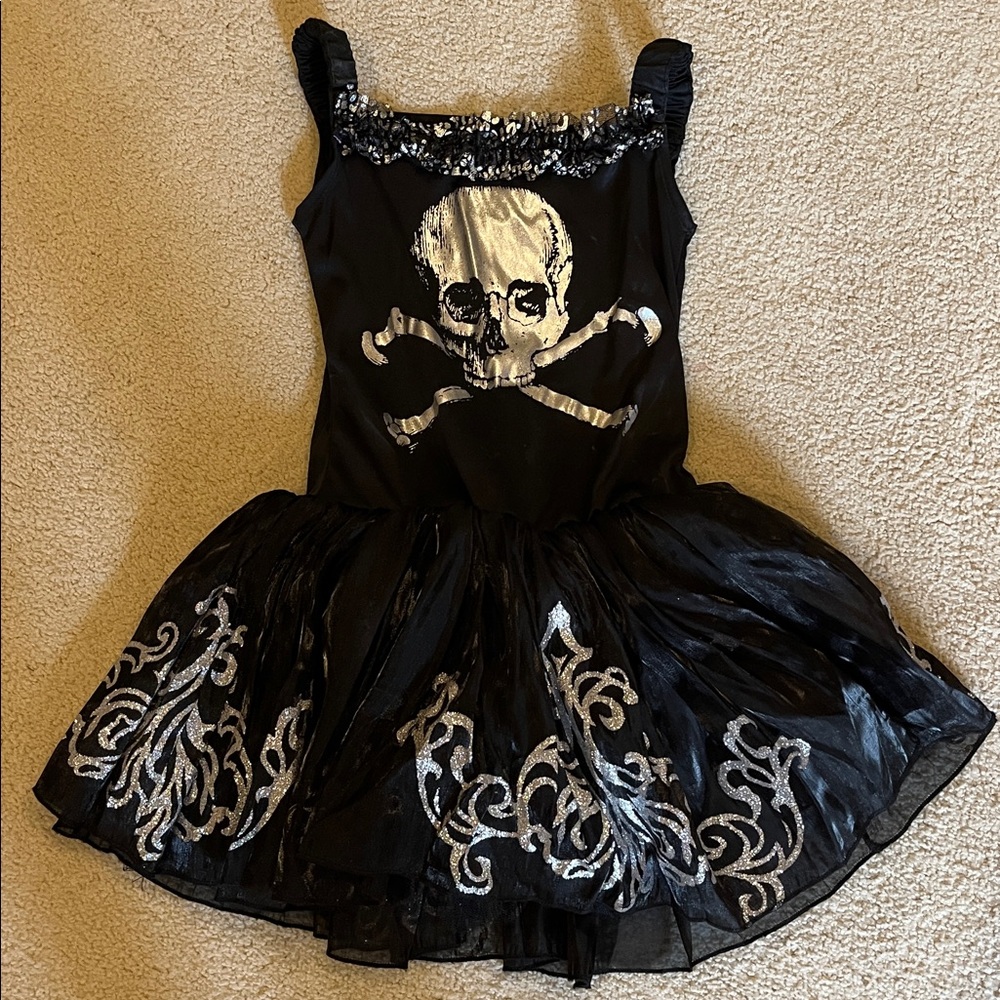 Halloween Dark Pirate Dress with Skull Design